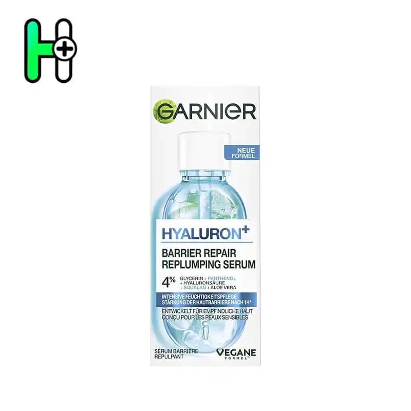 سرم مرطوب‌کننده و ترمیم‌کننده پوست هیالورون پلاس گارنیر Garnier Hyaluron+ Barrier Repair