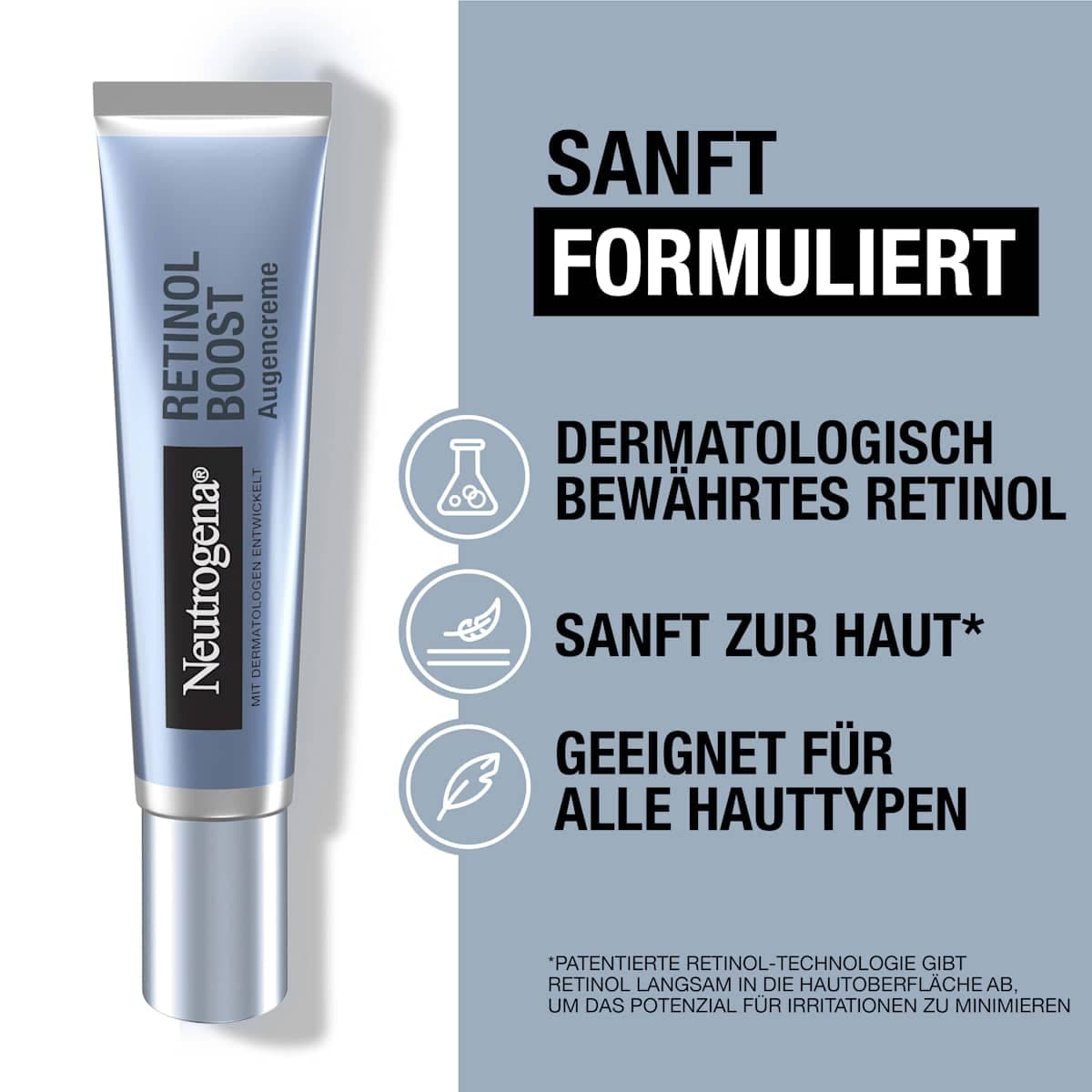 کرم دور چشم رتینول بوست ضدچروک نوتروژینا Neutrogena Anti-Age Retinol Boost Augen Creme — تصویر ۲