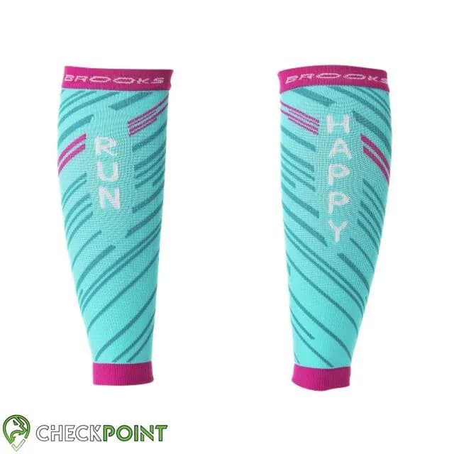 ساق پا رانینگ COMPRESSION BROOKS TURQUOISE/FUSHSIA — تصویر ۲