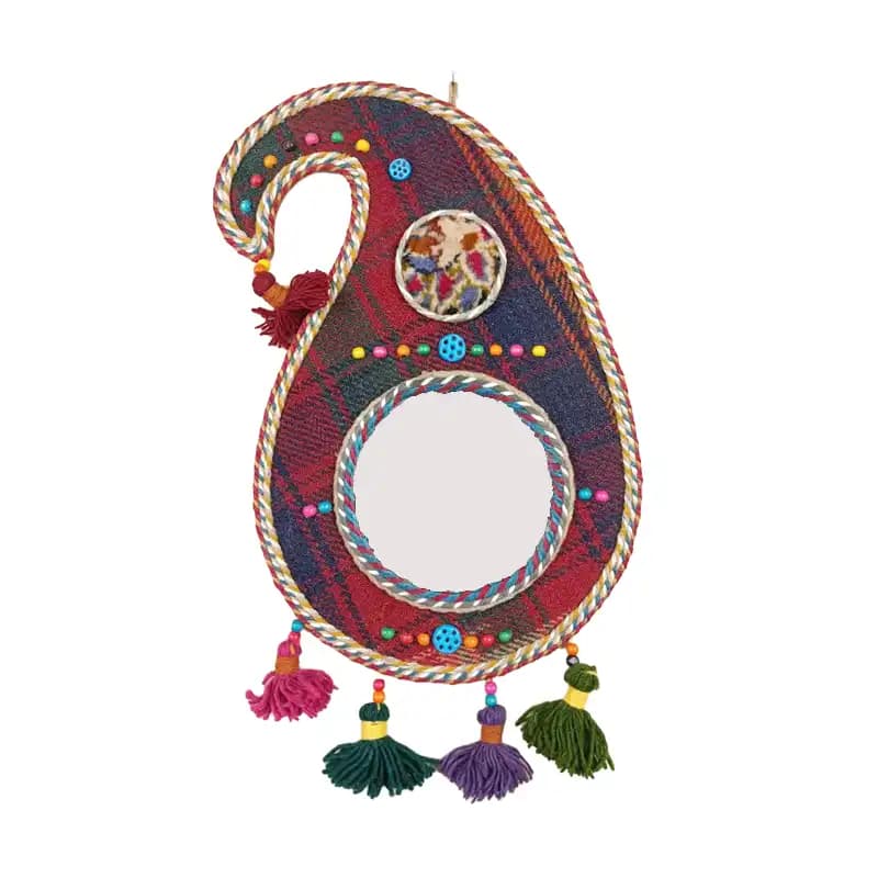 آینه گلیمی بزرگ طرح ترمه کد002