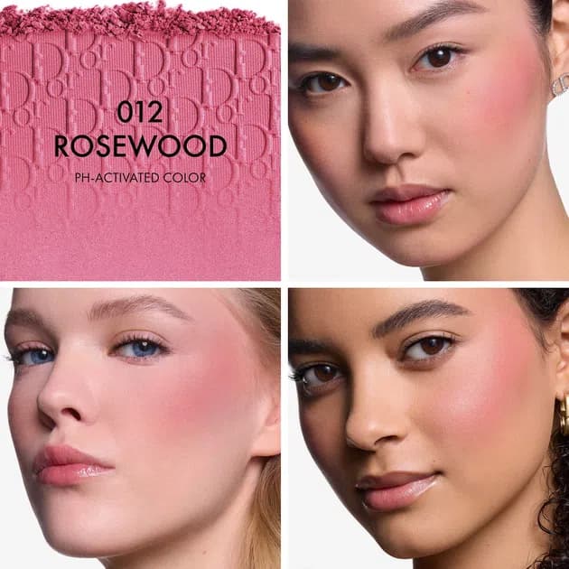 رژگونه پودری دیور بک استیج رنگ رزوود Rosewood Pressed powder blush Dior شماره ۰۱۲ پکیج جدید — تصویر ۲