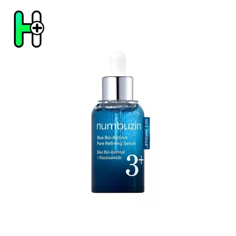 سرم کنترل منافذ رتینول آبی شماره 3 نامبوزین Numbuzin No.3 Blue Retinol Pore Refining Serum 30ml — تصویر ۲