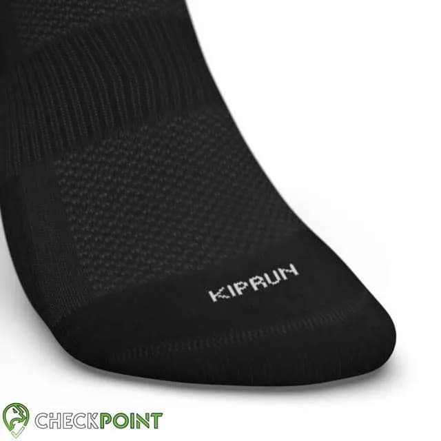 جوراب رانینگ ساق کوتاه مشکی تک جفت R500 THIN KIPRUN — تصویر ۲