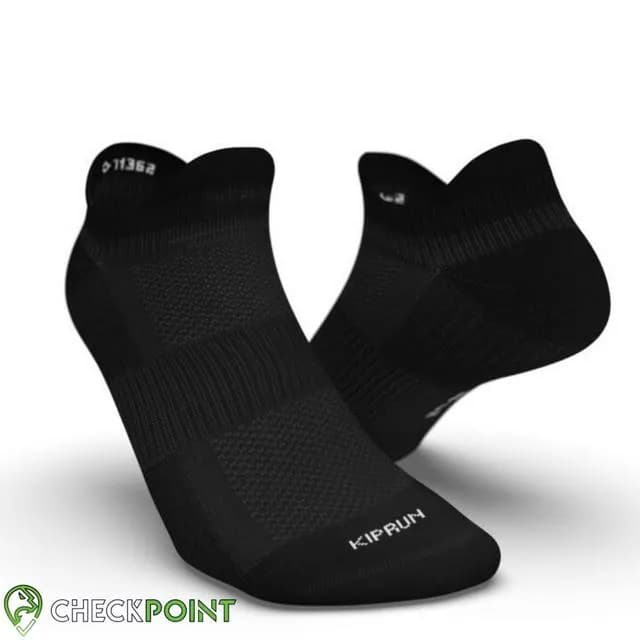 جوراب رانینگ ساق کوتاه مشکی تک جفت R500 THIN KIPRUN