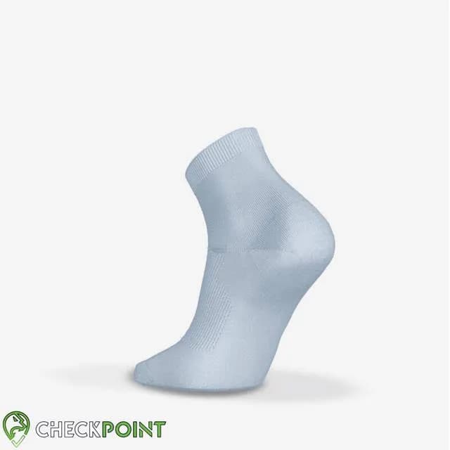 جوراب رانینگ نیم ساق ابی کمرنگ تک جفت R500 KIPRUN THIN — تصویر ۴