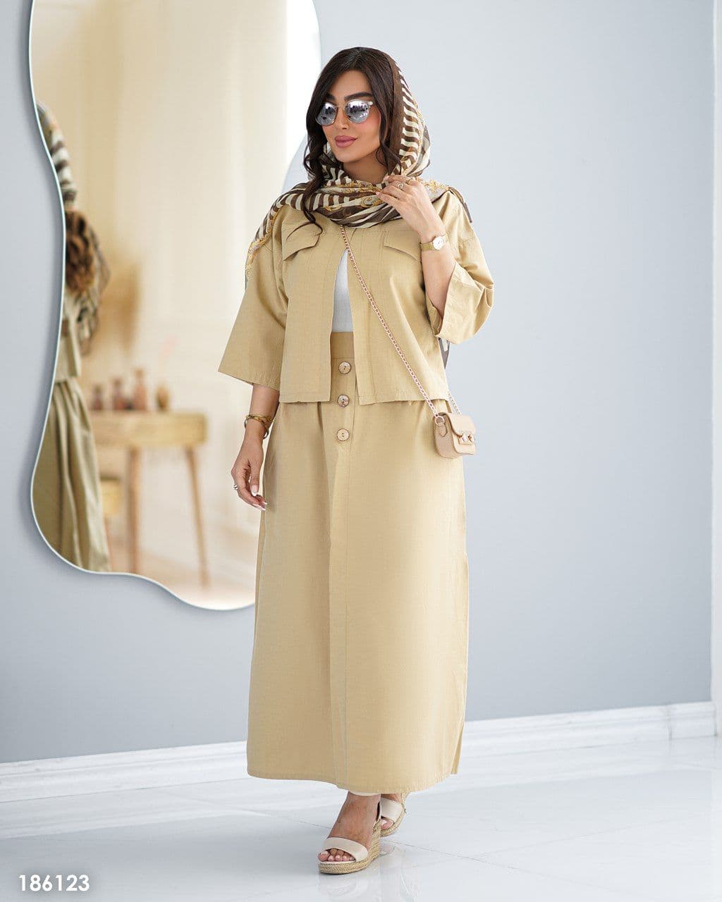 کراپ کت و دامن مدل شالین کد 1861 زنانه(ضمانت اصالت)ارسال رایگان — تصویر ۶