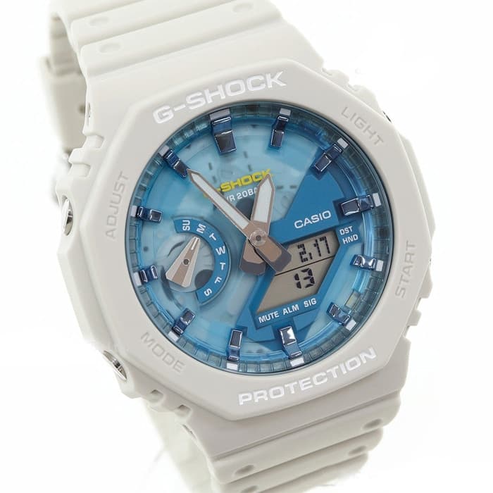 ساعت مردانه کاسیو جیشاک مدل CASIO GA-2100AS-5ADR — تصویر ۲
