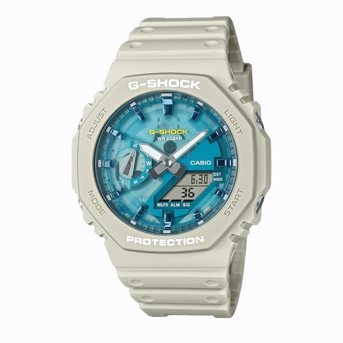 ساعت مردانه کاسیو جیشاک مدل CASIO GA-2100AS-5ADR