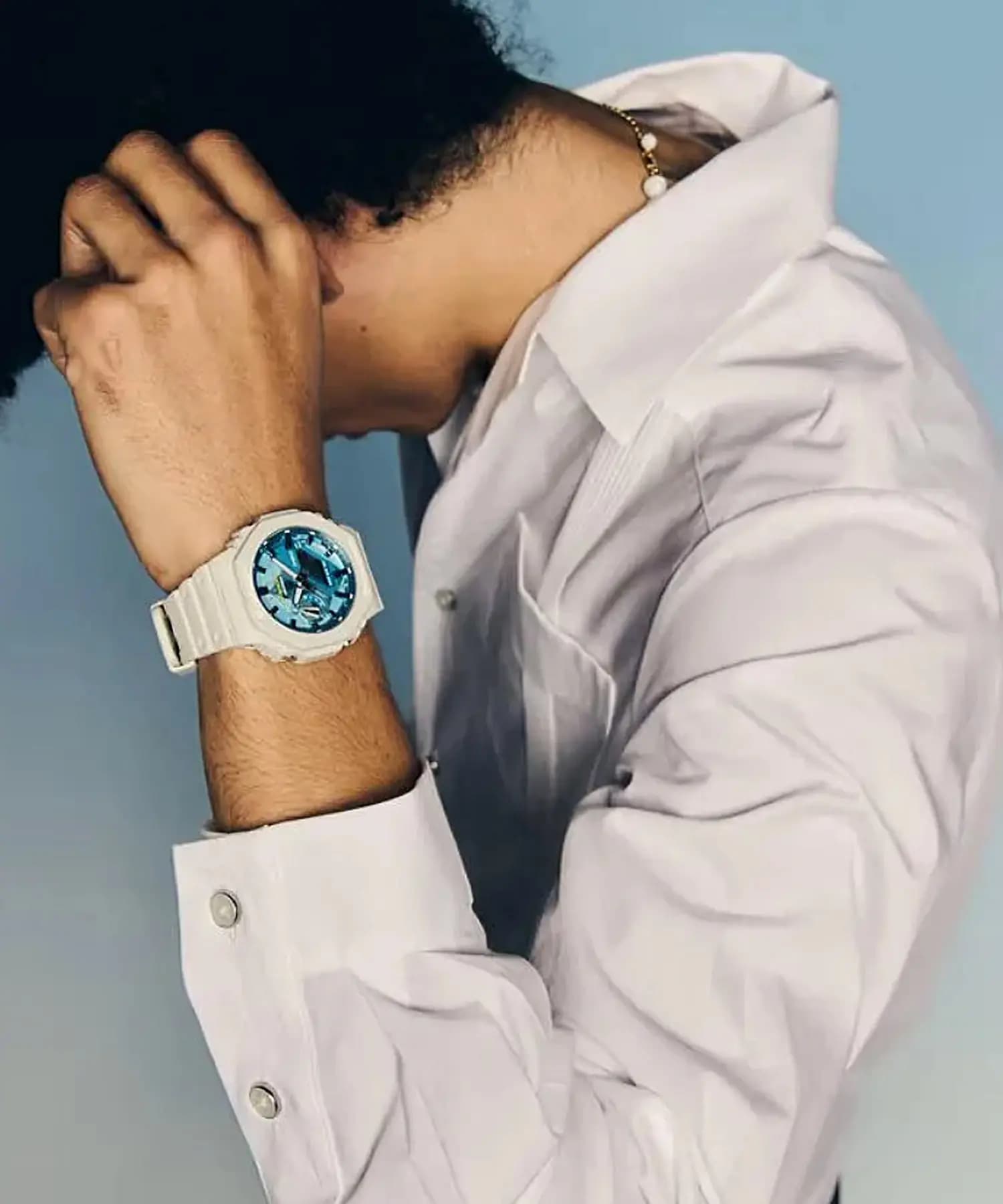 ساعت مردانه کاسیو جیشاک مدل CASIO GA-2100AS-5ADR — تصویر ۷