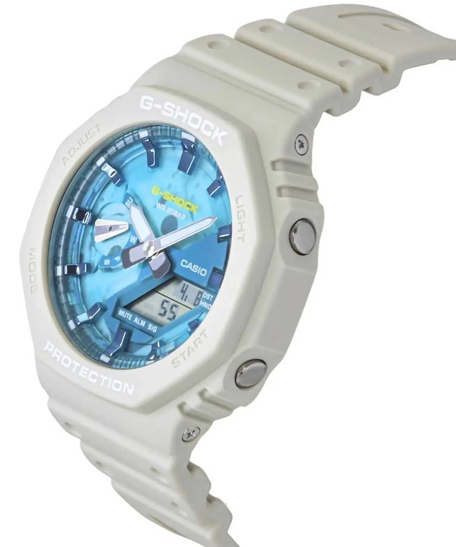 ساعت مردانه کاسیو جیشاک مدل CASIO GA-2100AS-5ADR — تصویر ۴