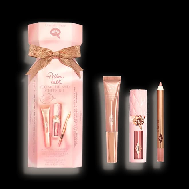 پک پیلوتاک ایکونیک لیپ اند چیک شارلوت تیلبری PILLOW TALK ICONIC LIP AND CHEEK KITLIP & CHEEK CRACKER
