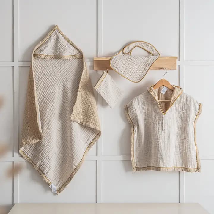 حوله 4 تکه نوزادی Melinda برند ecocotton — تصویر ۲