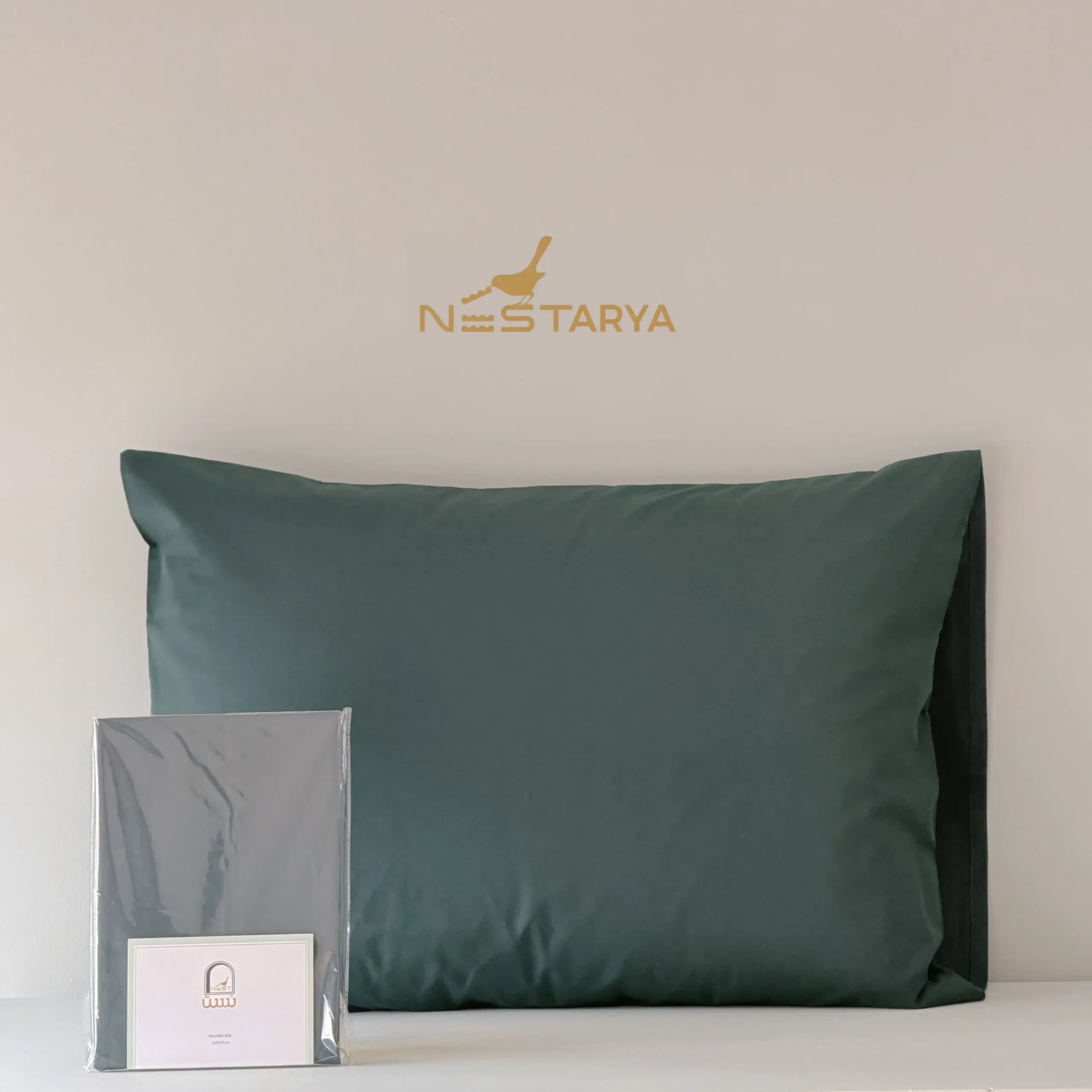 روبالشی بیسیک کارن سبز تیره برند Nest