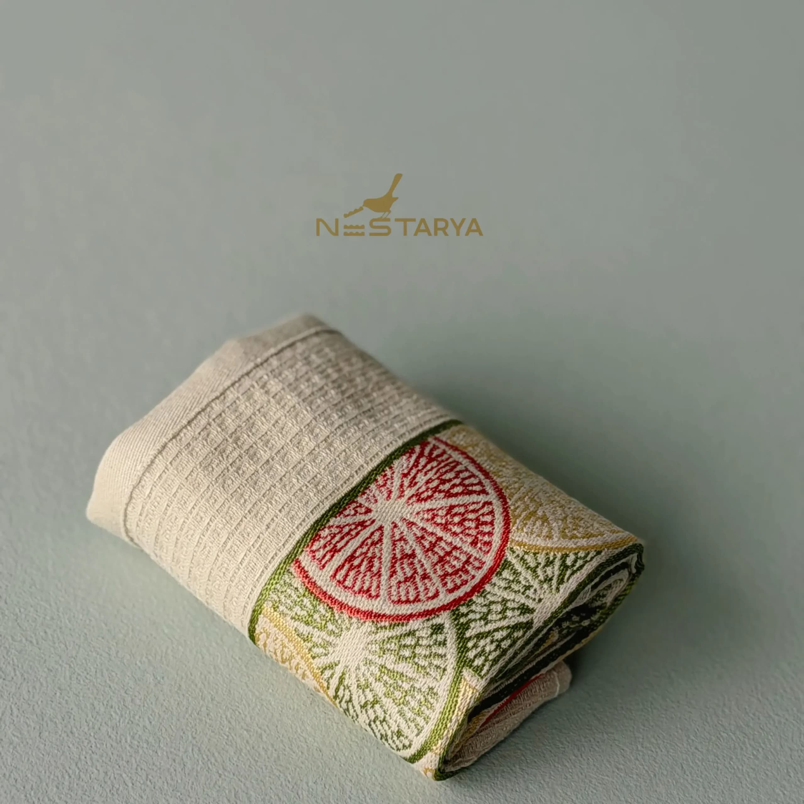 حوله آشپزخانه Orange برند Saheser سایز 60*40 — تصویر ۳