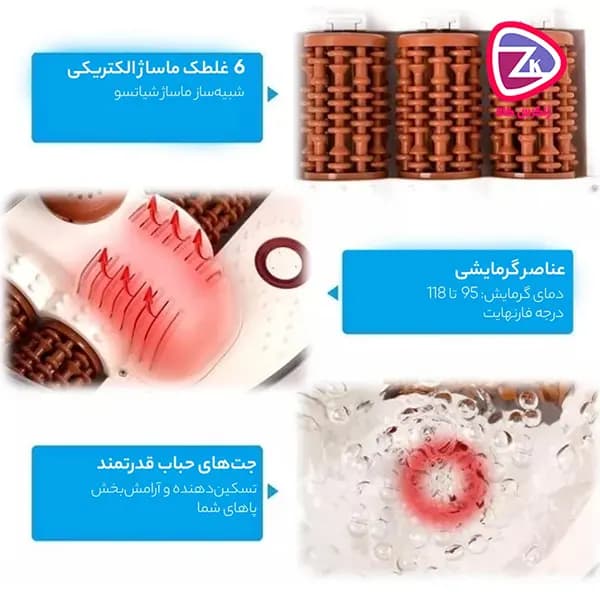 ماساژور و جکوزی پا رنپو(Renpho)مدلJD-618 — تصویر ۶