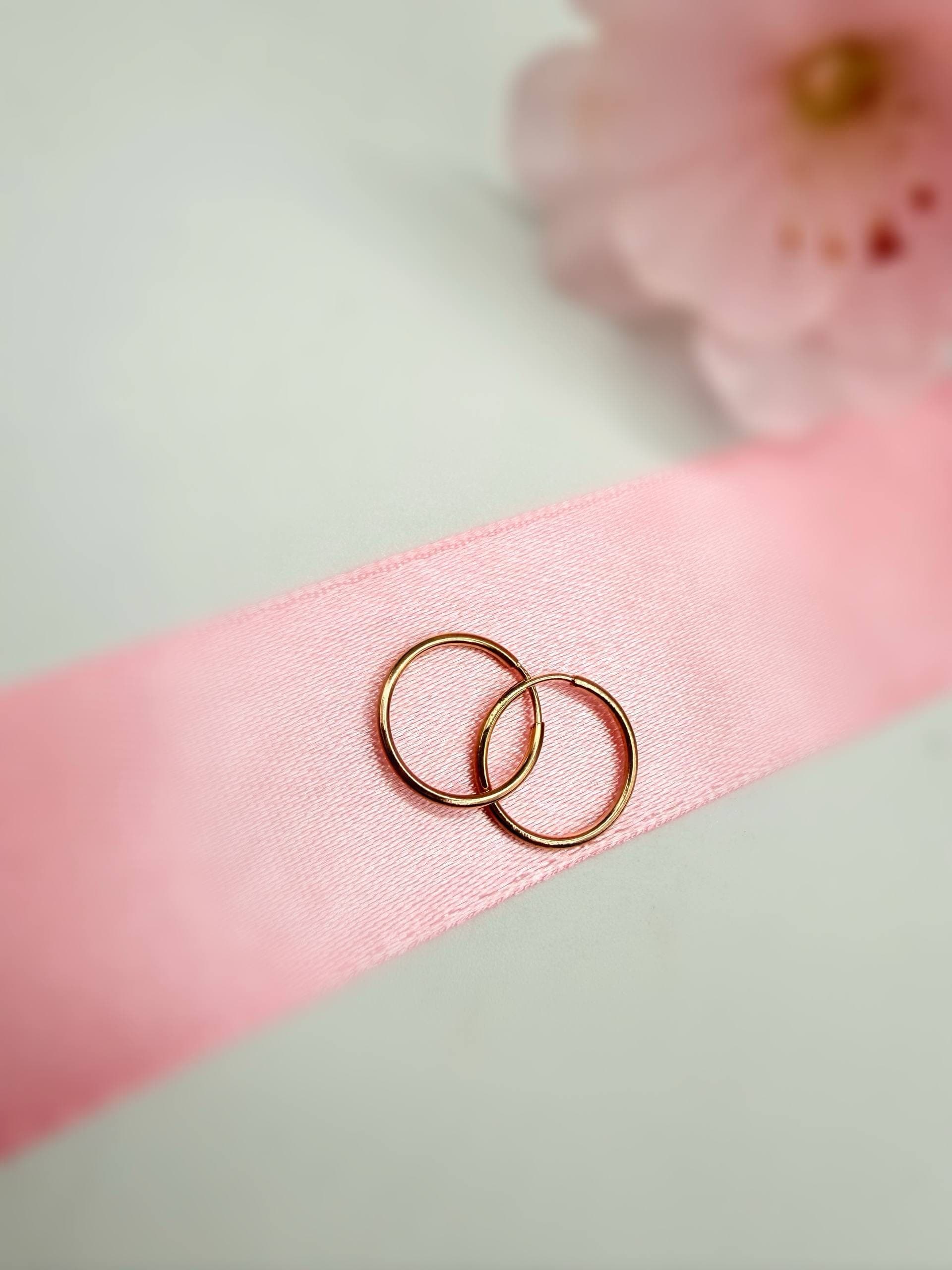 گوشواره حلقه ای ساده کوچیک ۲