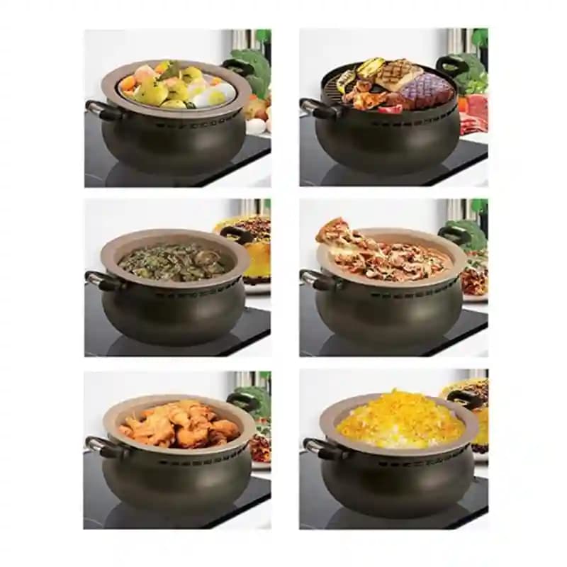 سرویس غذاپز همه‌ کاره 11 پارچه 12 نفره مدل آریا — تصویر ۴