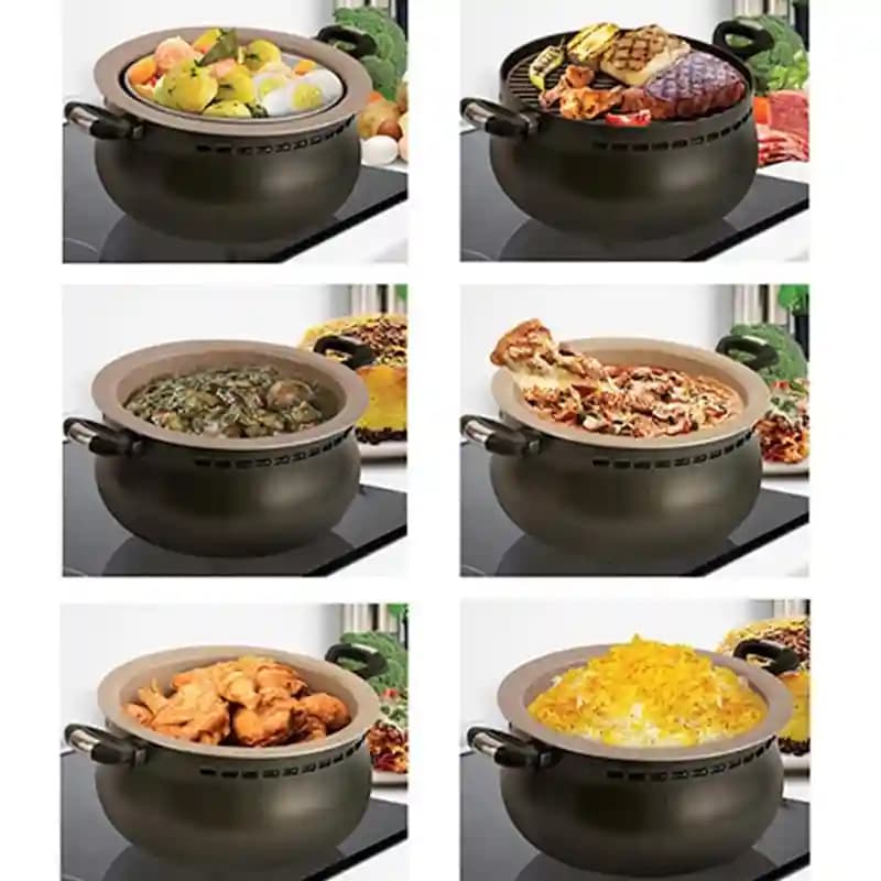 سرویس غذاپز تنوری همه کاره ناخ 8 پارچه مدل اریکا — تصویر ۴