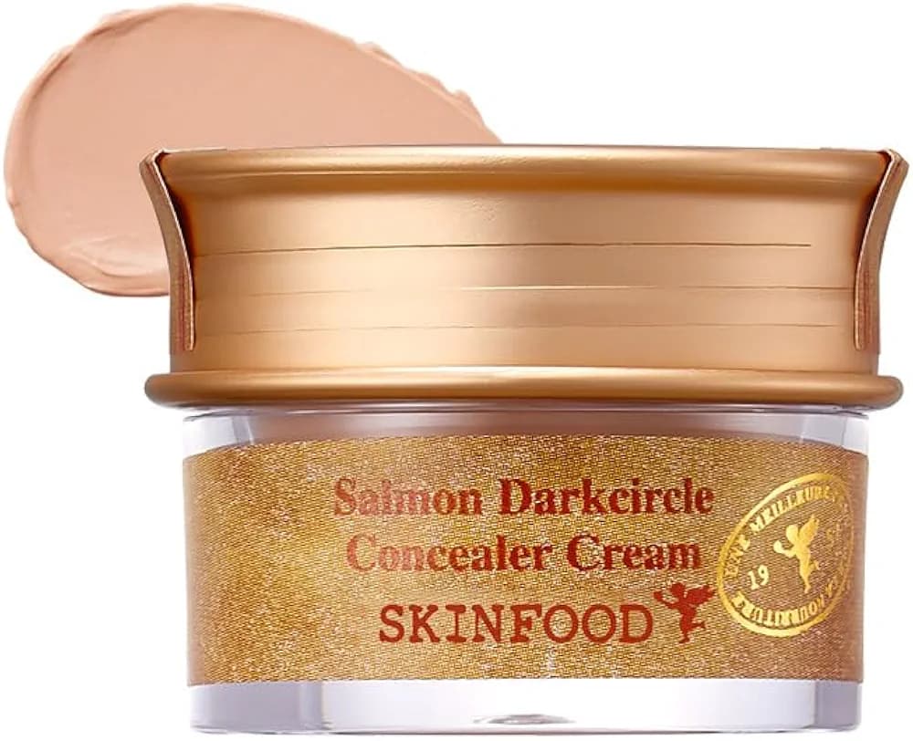کانسیلر درمانی کرمی سالمون روشن کننده اسکین فود SKINFOOD salmon darkcircle Concealer Cream