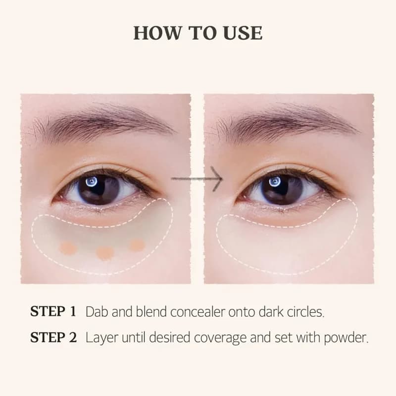 کانسیلر درمانی کرمی سالمون روشن کننده اسکین فود SKINFOOD salmon darkcircle Concealer Cream — تصویر ۵
