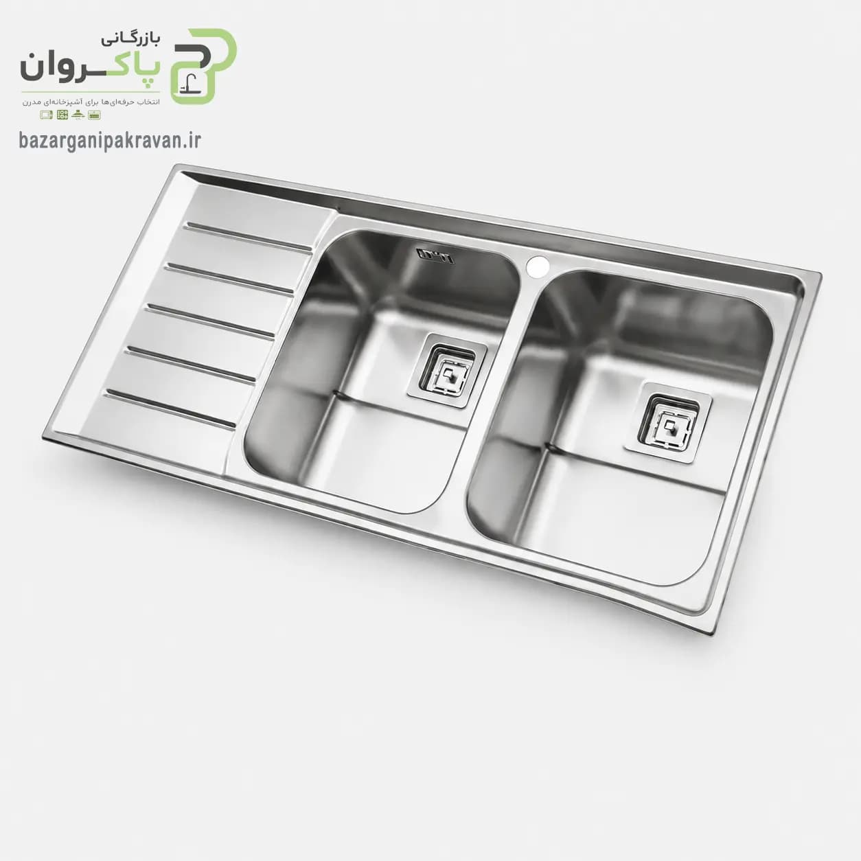 سینک ظرفشویی توکار استیل البرز 735 — تصویر ۶