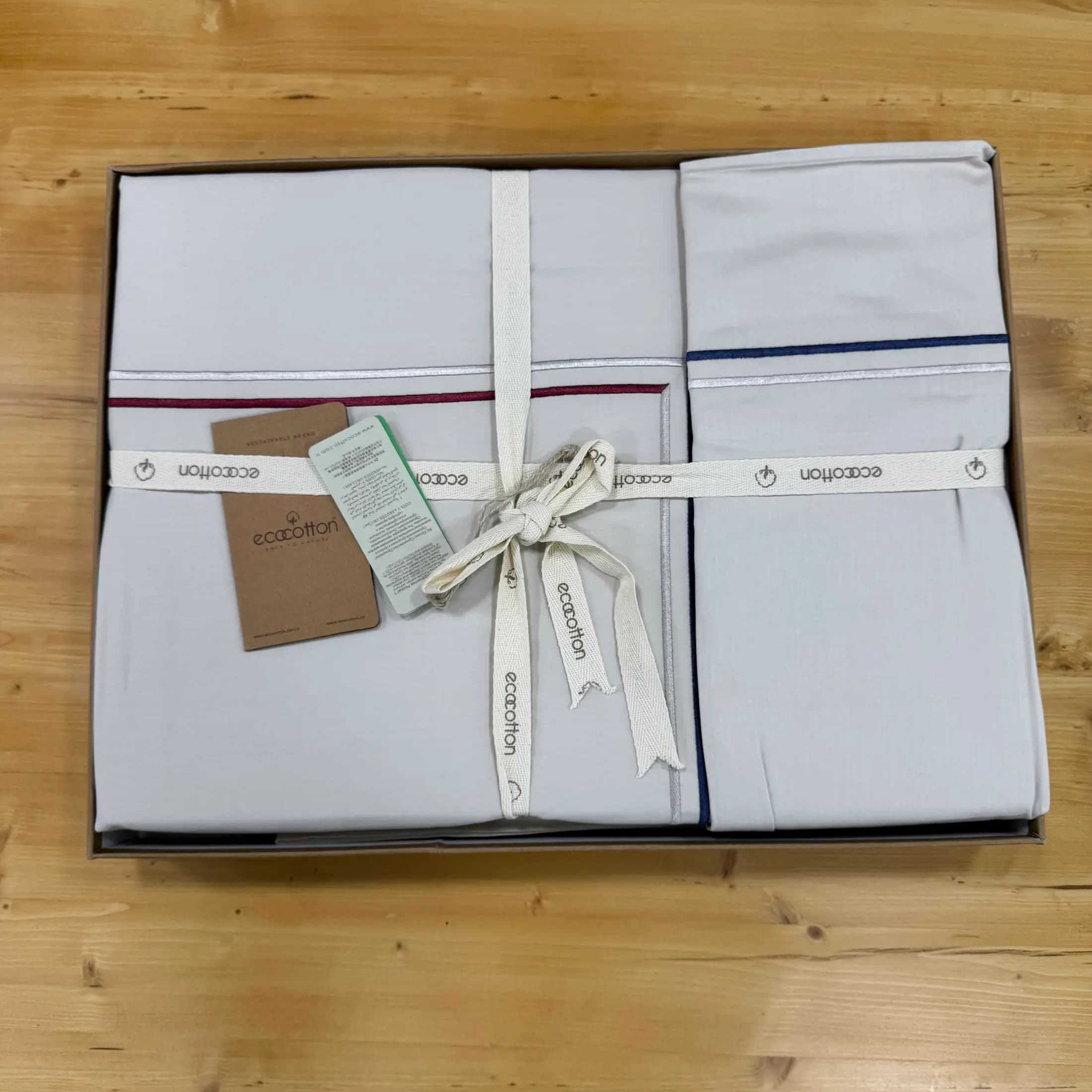 سرویس ملحفه Maritime دونفره کینگ سایز برند ecocotton — تصویر ۵