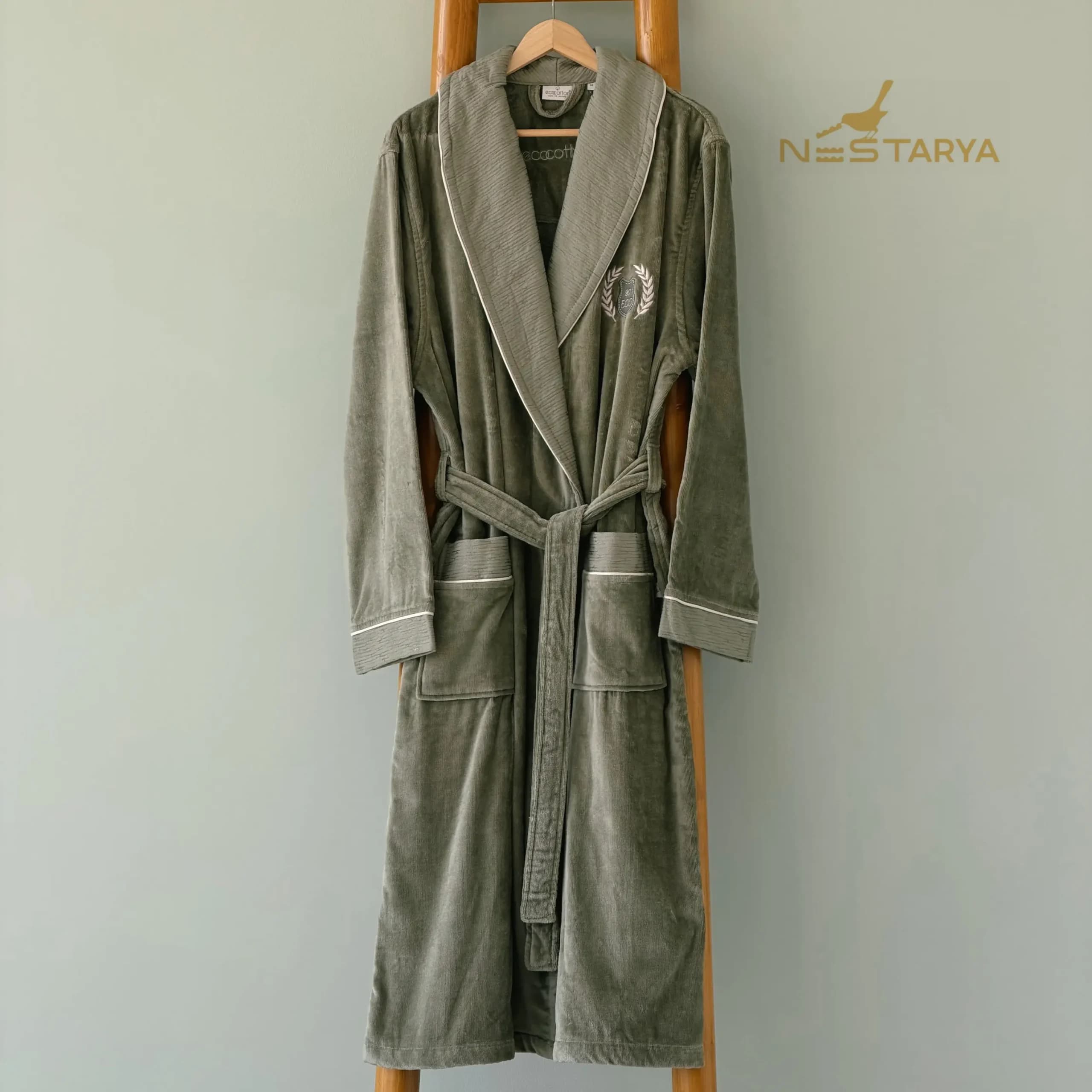 حوله تن پوش مردانه برند ecocotton مدل Derin