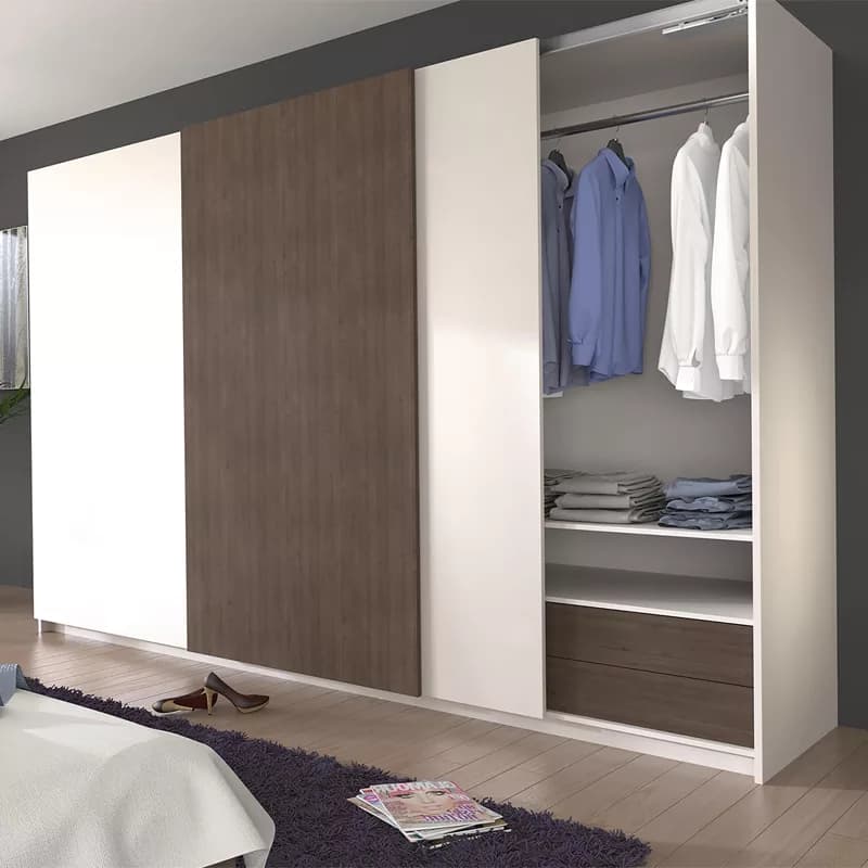 مکانیزم درب ریلی تاپ لاین روکار سه درب ملونی