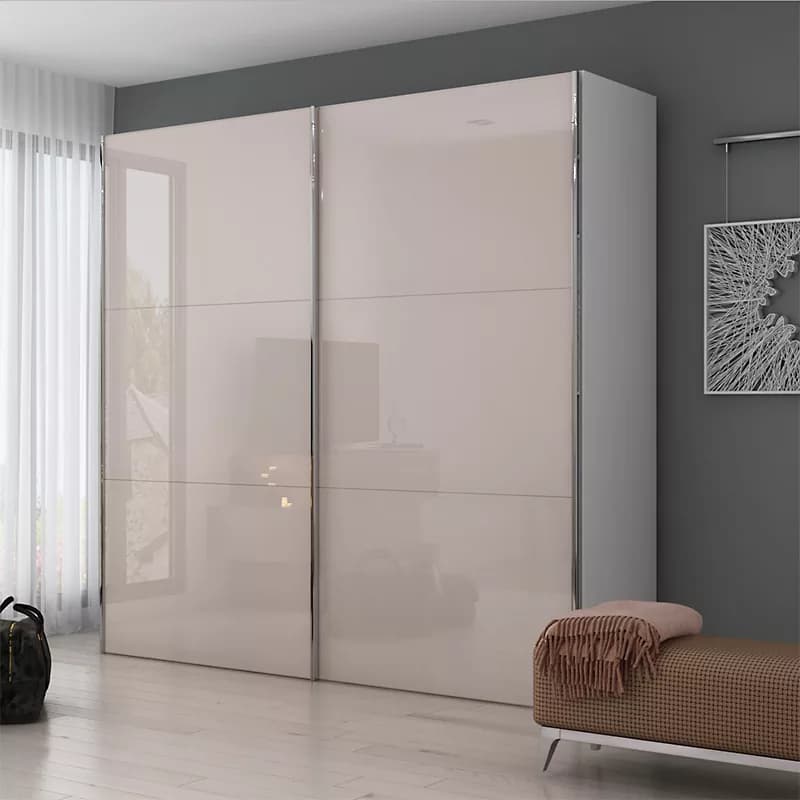 مکانیزم درب ریلی تاپ لاین روکار دو درب ملونی
