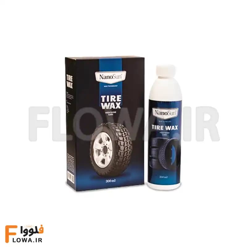 واکس لاستیک خودرو نانوسان 300میل NANOSUN