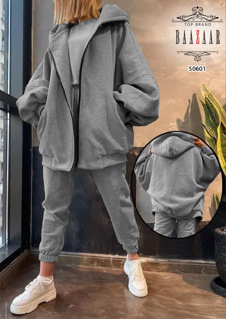 ست سویشرت و شلوار داخل کرک در دورنگ دارای سایز بندی sweatshirt