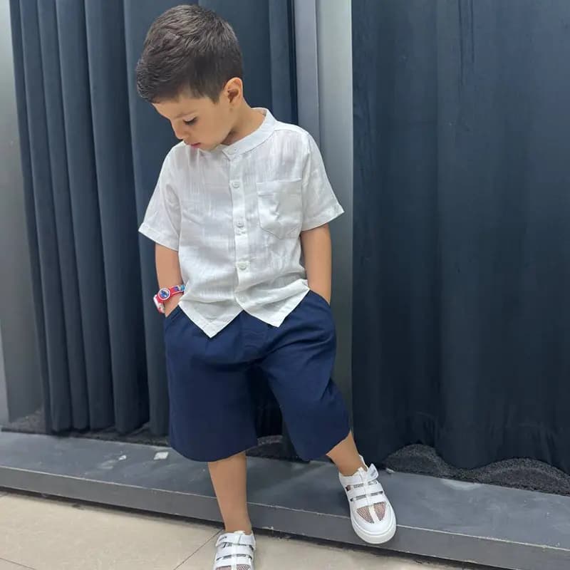 شومیز بچگانه (یقه گرد آریا) کد 4219 — تصویر ۶