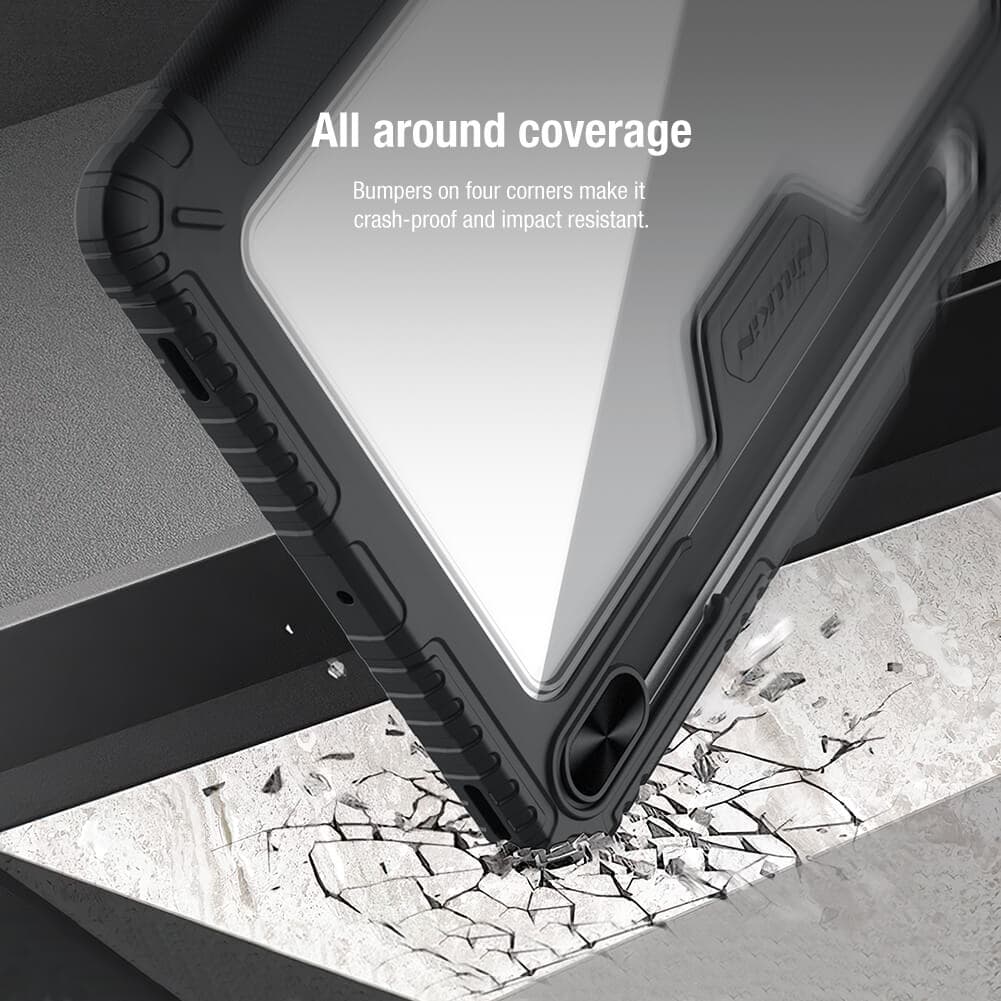 کیف bumper leather نیلکین برای تبلت سامسونگ tab S8 — تصویر ۶