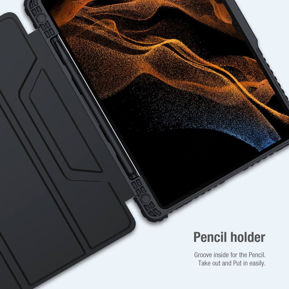 کیف bumper leather نیلکین برای تبلت سامسونگ tab S8 — تصویر ۲