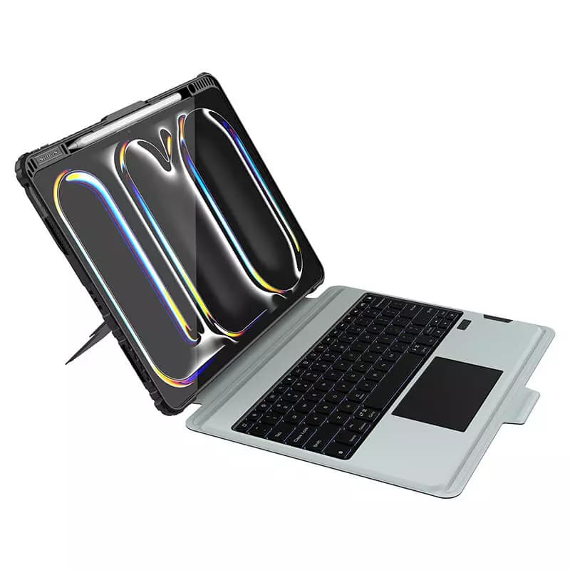 کیف کیبوردی bumper combo backlit نیلکین ipad pro 13 2024