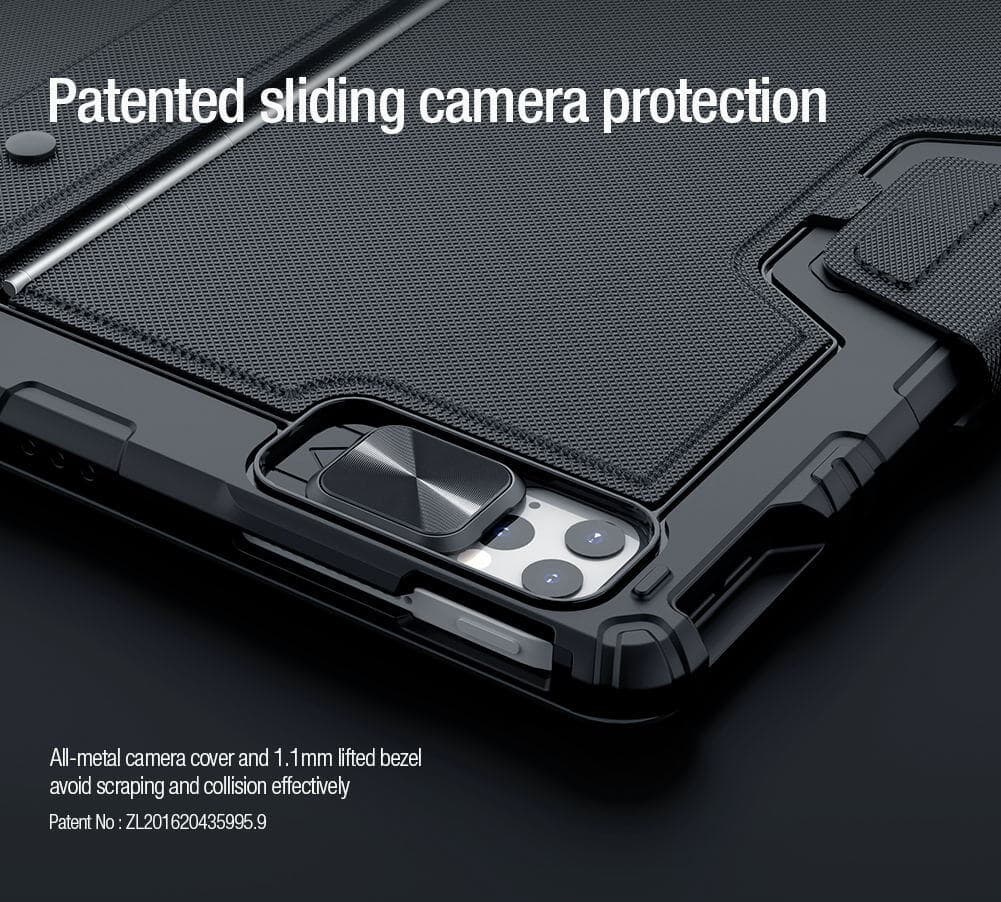 کیف کیبوردی bumper combo backlit نیلکینipad 12.9 2020/2021/2022/Air 13 2024 — تصویر ۷