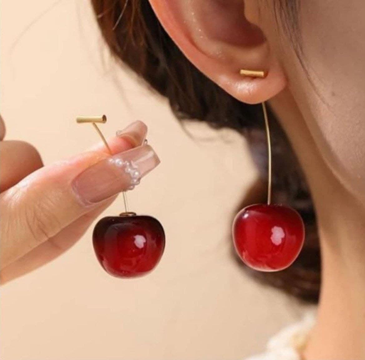 گوشواره گیلاسی کد ggn10010 گالری موژان حیدری
