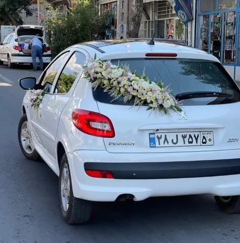 گل آرایی ماشین عروس کد 80 — تصویر ۲