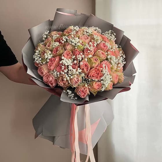 دسته گل رز ژولیت 50 شاخه کد 31
