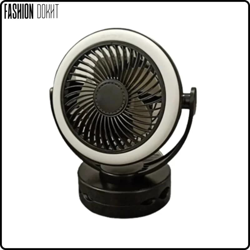 پنکه شارژی رومیزی مدل 882 | 4 سرعت باد با رینگ لایت LED