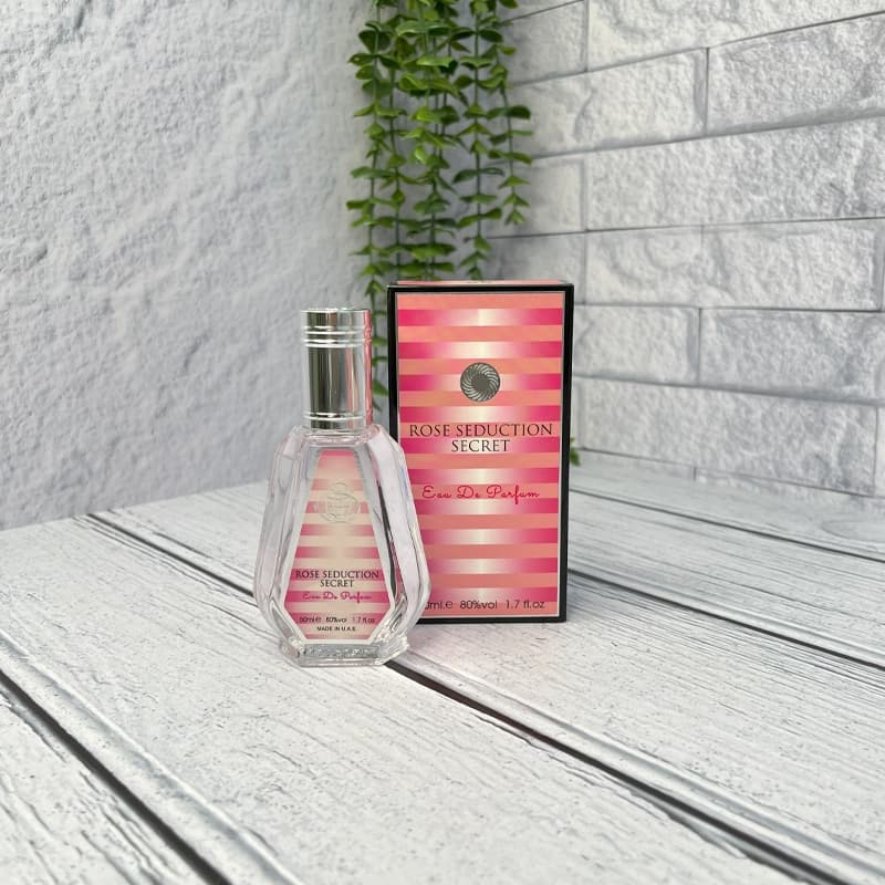 عطر ادکلن جیبی زنانه رز سداکشن سکرت 50 میل ویکتوریا سکرت بامب شل