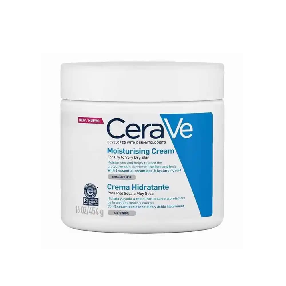 مرطوب کننده کاسه ای صورت و بدن سراوی Moisturizing Cream مناسب پوست های خشک و حساس حجم 454 گرم