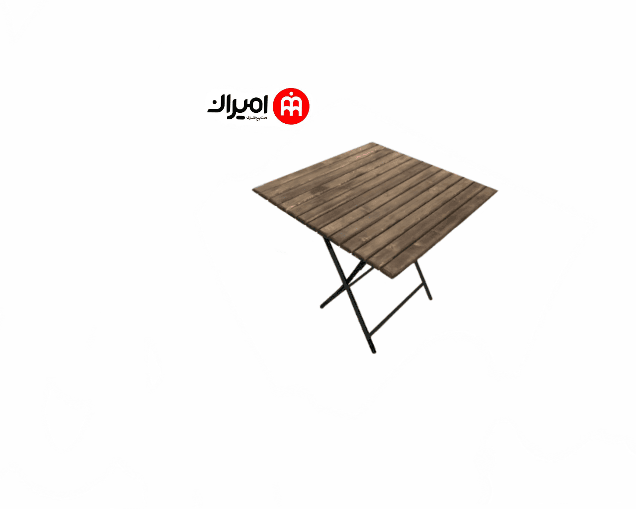 میز چوبی تاشو مربع