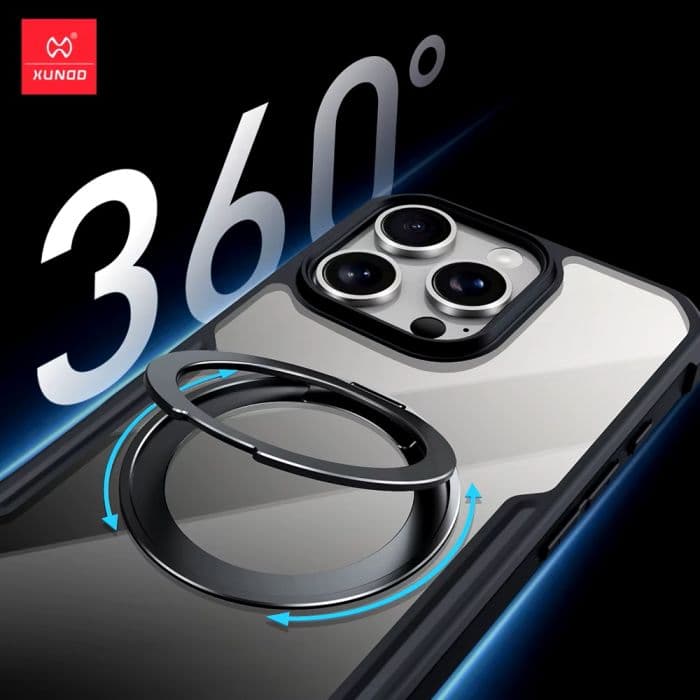 قاب شفاف ژاند مدل Rotating 360 magnetic برای iphone 16 Pro Max — تصویر ۲