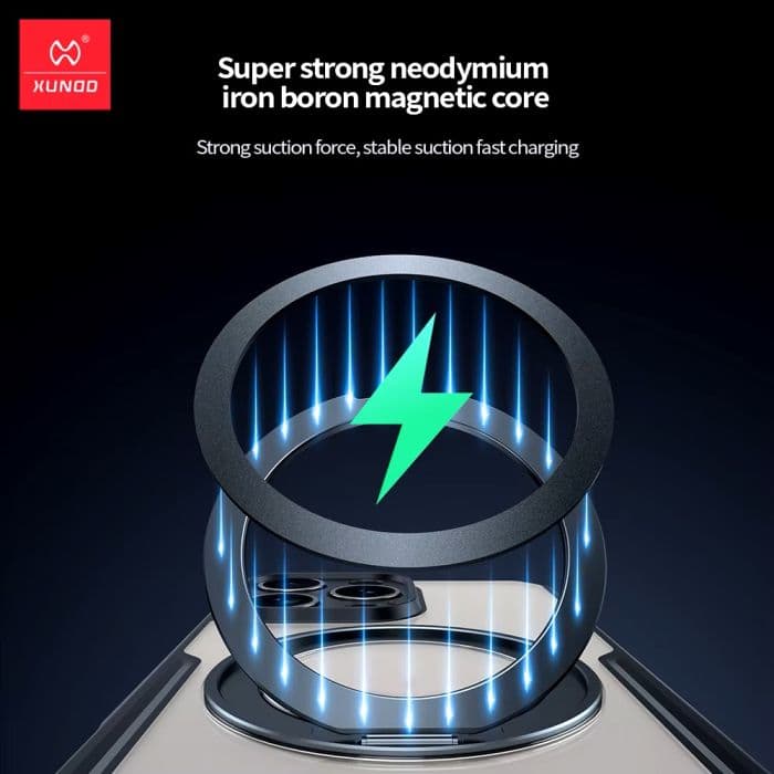 قاب شفاف ژاند مدل Rotating 360 magnetic برای iphone 16 Pro Max — تصویر ۷