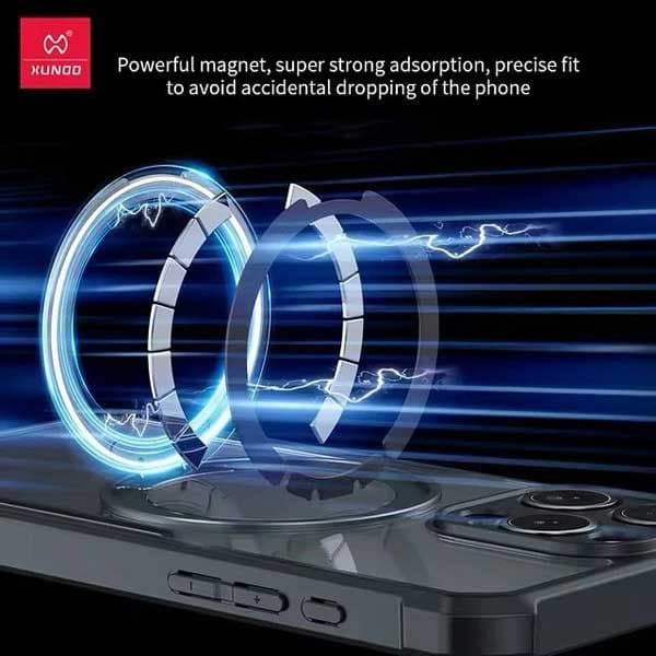 قاب شفاف ژاند مدل Rotating 360 magnetic برای iphone 16 Pro Max — تصویر ۵
