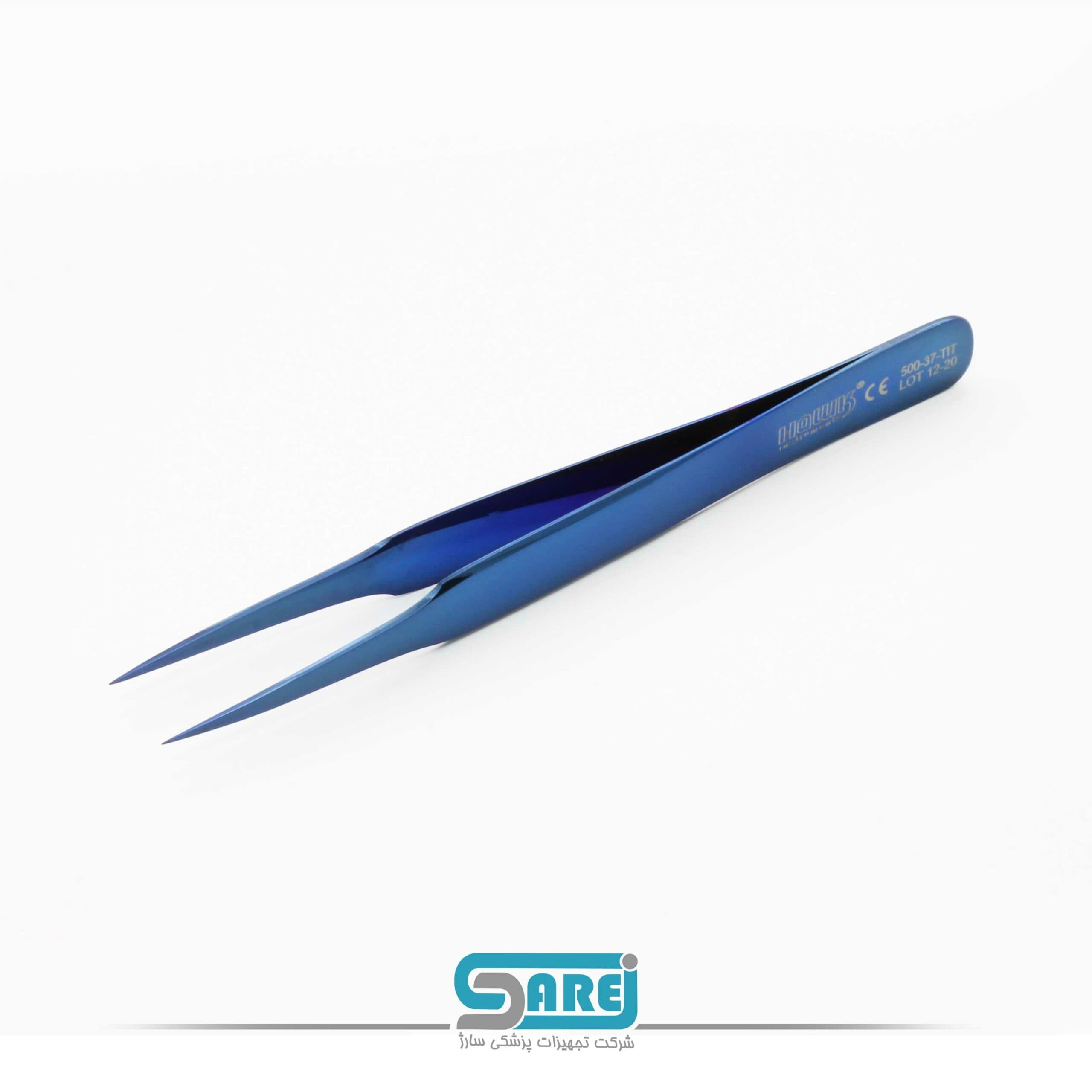 پنس تیتانیوم تایینگ/سرصاف برند هوک (کد محصول:TIT500-37)