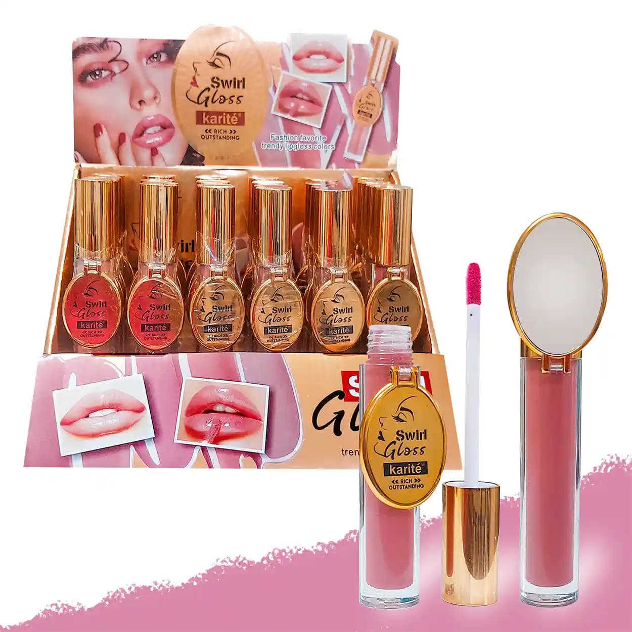 رژ لب مایع خیس کاریته Karite آینه دار