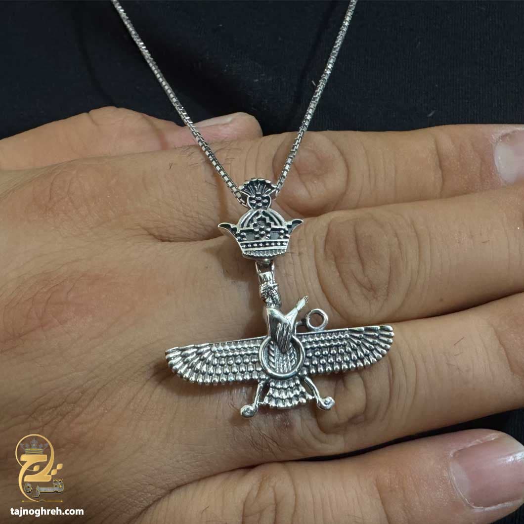 گردنبند نقره مردانه فروهر مدل NSM N42 — تصویر ۴