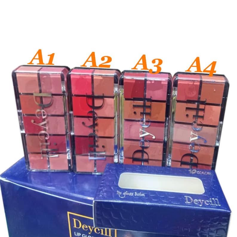 پالت رژلب دایسل Deycill | ضدآب با ماندگاری بالا – 10 رنگ — تصویر ۲